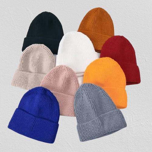 Custom embroidered beanies in assorted colours and styles