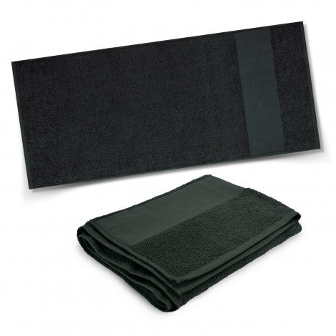 Cotton Terry Towel - Black