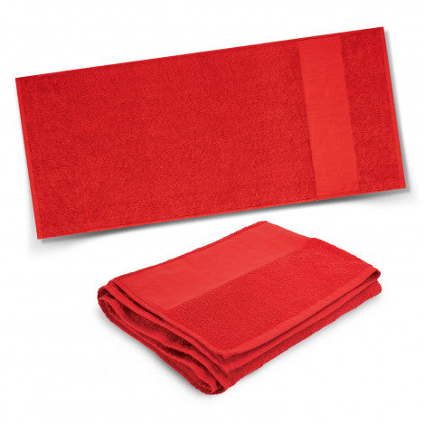 Cotton Terry Towel - Red