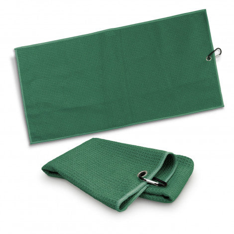 Waffle Golf Towel - Green