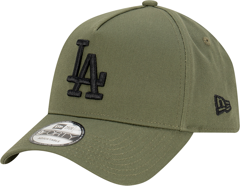 Los Angeles Dodgers New Era 9FORTY A-Frame Snapback Hat - New Olive