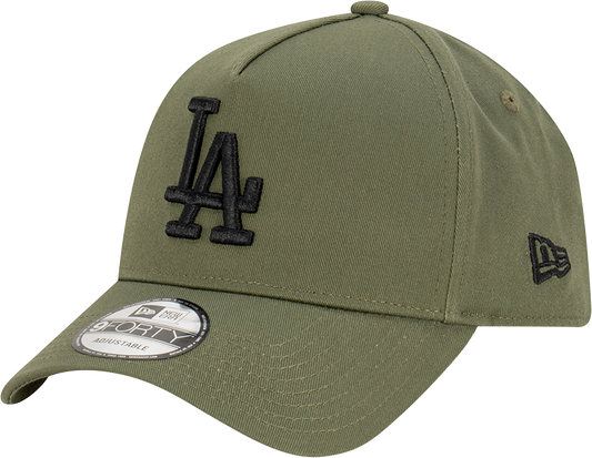 Los Angeles Dodgers New Era 9FORTY A-Frame Snapback Hat - New Olive