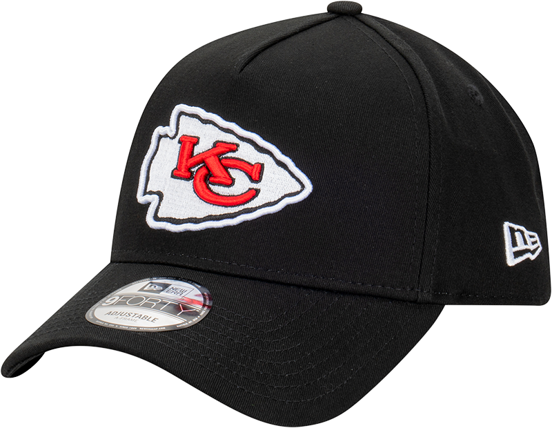 Kansas City Chiefs New Era 9FORTY A-Frame Snapback Hat - Black