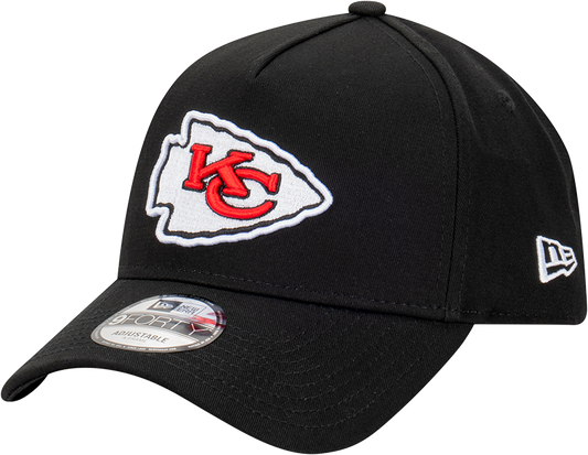 Kansas City Chiefs New Era 9FORTY A-Frame Snapback Hat - Black