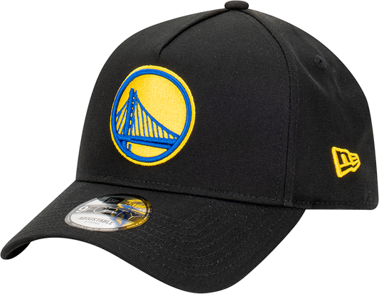 Golden State Warriors New Era 9FORTY A-Frame Snapback Hat - Black