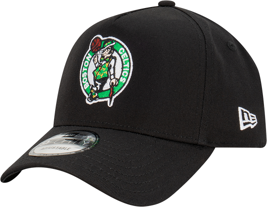 Boston Celtics New Era 9FORTY A-Frame Snapback Hat - Black