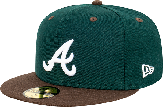 Atlanta Braves 59Fifty Fitted Cap - Walnut