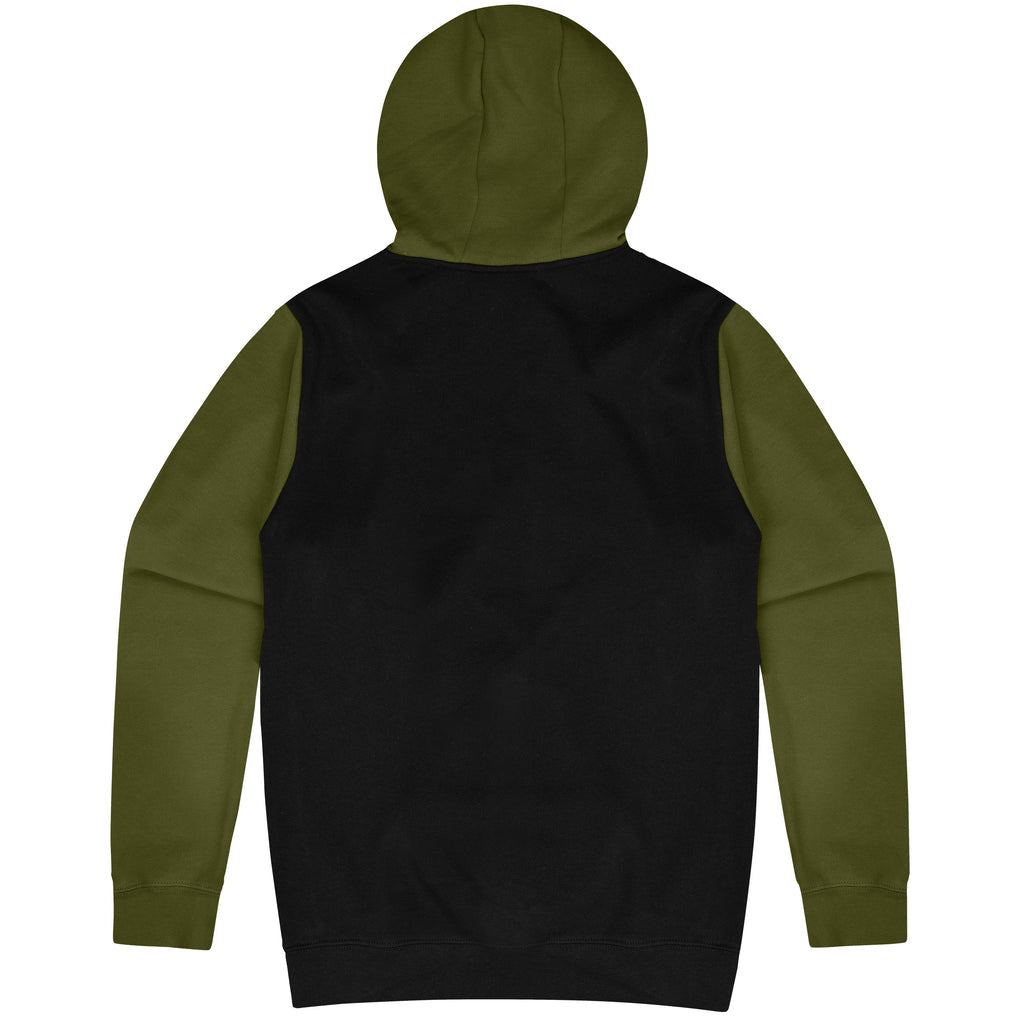 Monash Hoodie - Black & Olive