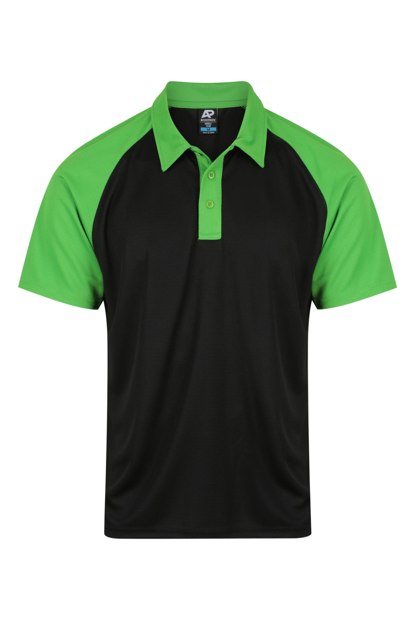 Manly Polo - Black & Green