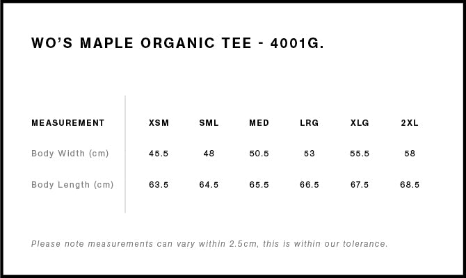As Colour - Maple Tee Organic Womans