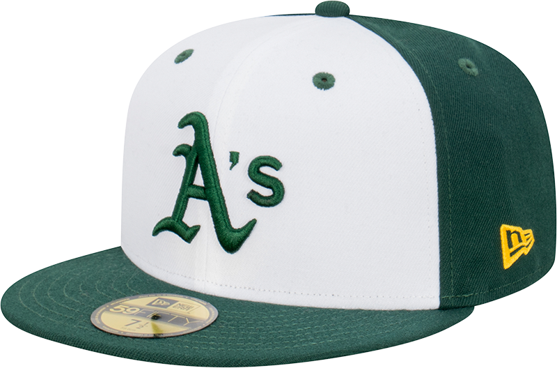 Oakland A's 59Fifty Fitted Cap - Green & White