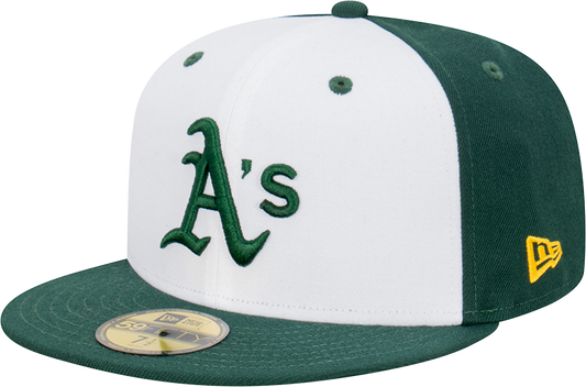 Oakland A's 59Fifty Fitted Cap - Green & White