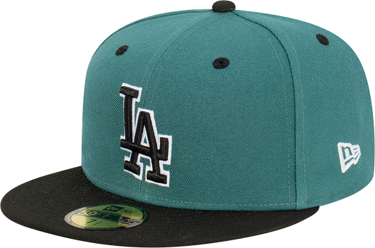 Los Angeles Dodgers 59Fifty Fitted Cap - Pine & Black