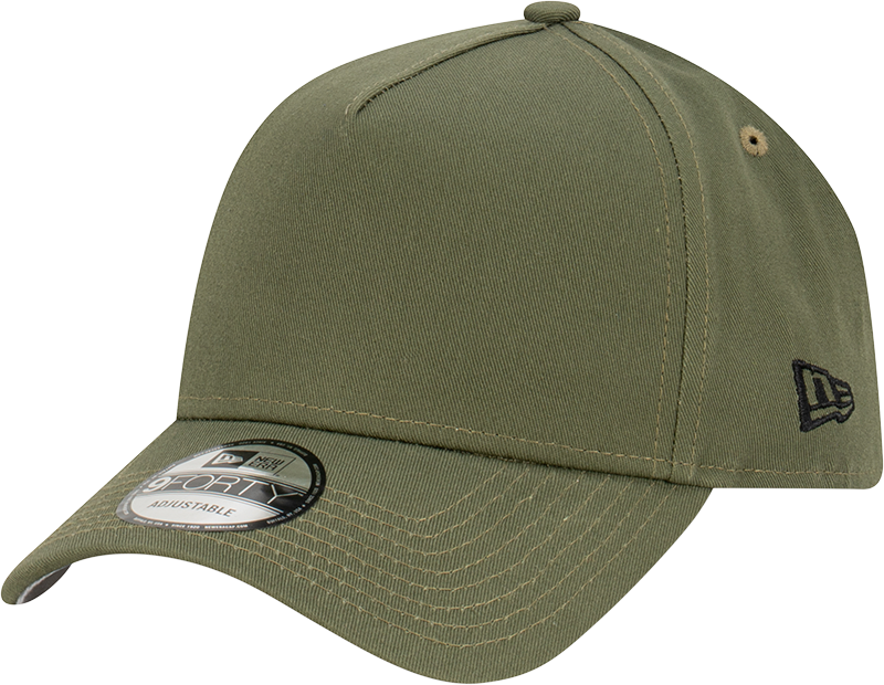 New Era 9FORTY A-Frame Snapback Blank Hat - Olive