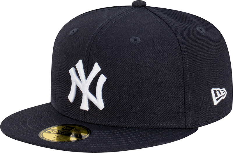 New York Yankees 59Fifty Fitted Cap - Navy Blue & White