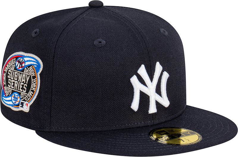 New York Yankees 59Fifty Fitted Cap - Navy Blue & White