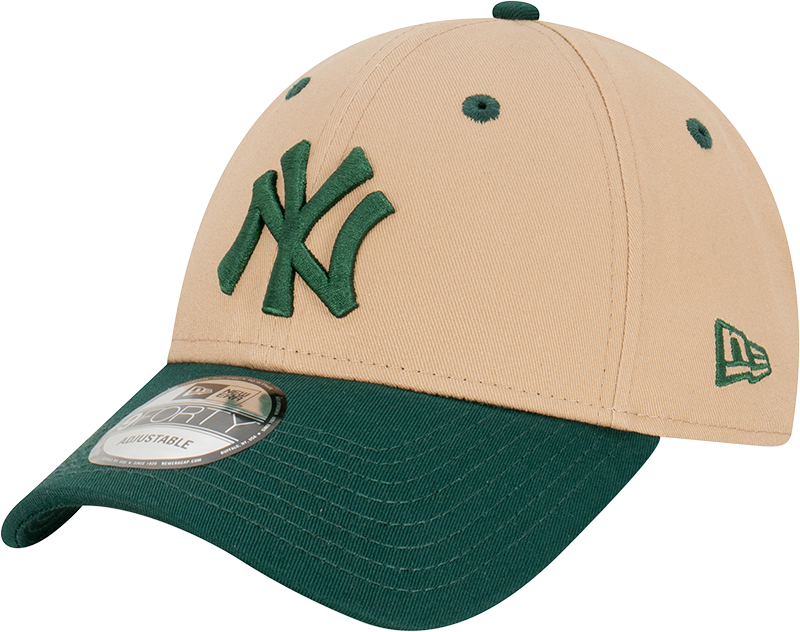 New York Yankees 9FORTY A-Frame Clothstrap - Camel Green