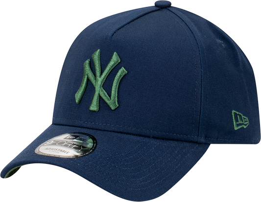 New York Yankees 9FORTY A-Frame Snapback - Blue Kelp