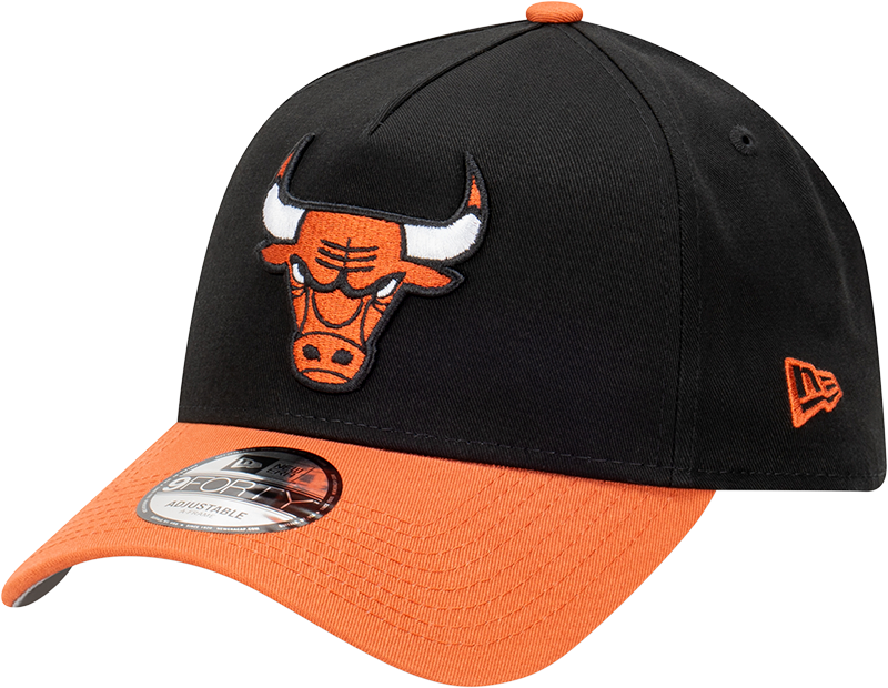 Chicago Bulls New Era 9FORTY A-Frame Snapback Hat - Burnt Redwood