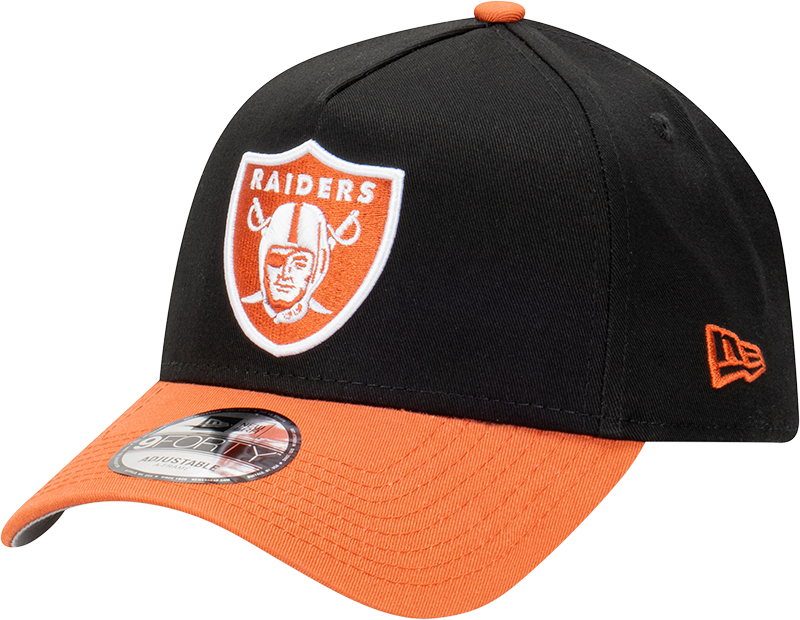 Las Vegas Raiders New Era 9FORTY A-Frame Snapback Hat - Burnt Redwood