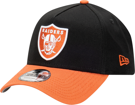 Las Vegas Raiders New Era 9FORTY A-Frame Snapback Hat - Burnt Redwood