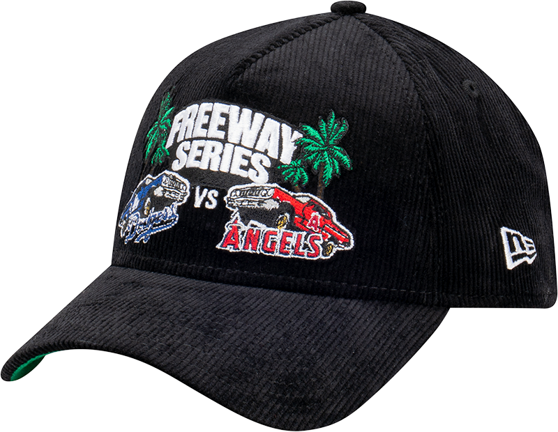 LA Dodgers X LA Angels Freeway Series 9FORTY A-Frame Corduroy Snapback - Black