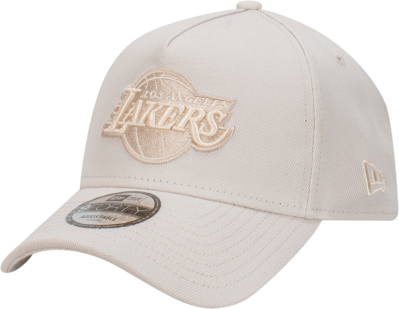 Los Angeles Lakers New Era 9Forty A-Frame Snapback - Reprieve Stone Ivory