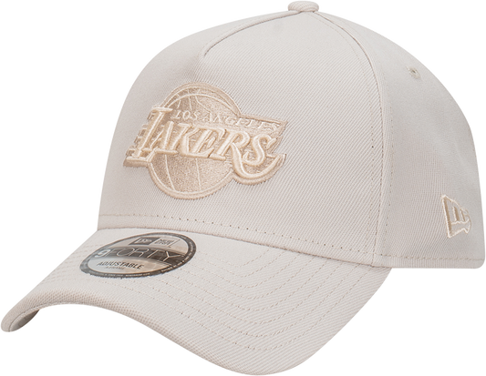 Los Angeles Lakers New Era 9Forty A-Frame Snapback - Reprieve Stone Ivory