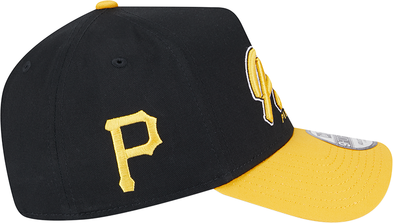 Pittsburgh Pirates 9FORTY A-Frame Snapback - Black and Gold Script