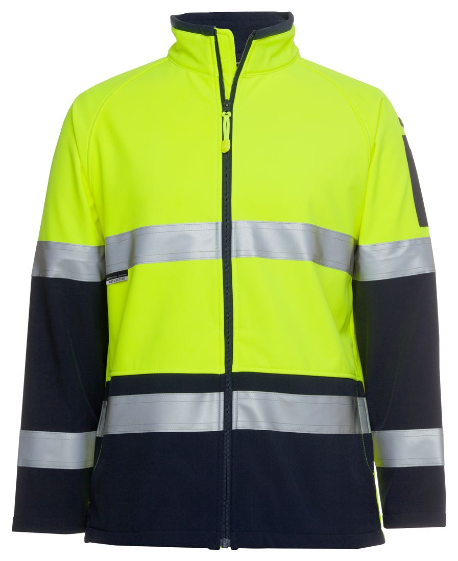 JB's Hi Vis 4602.1 (D+N) Softshell Jacket - Green