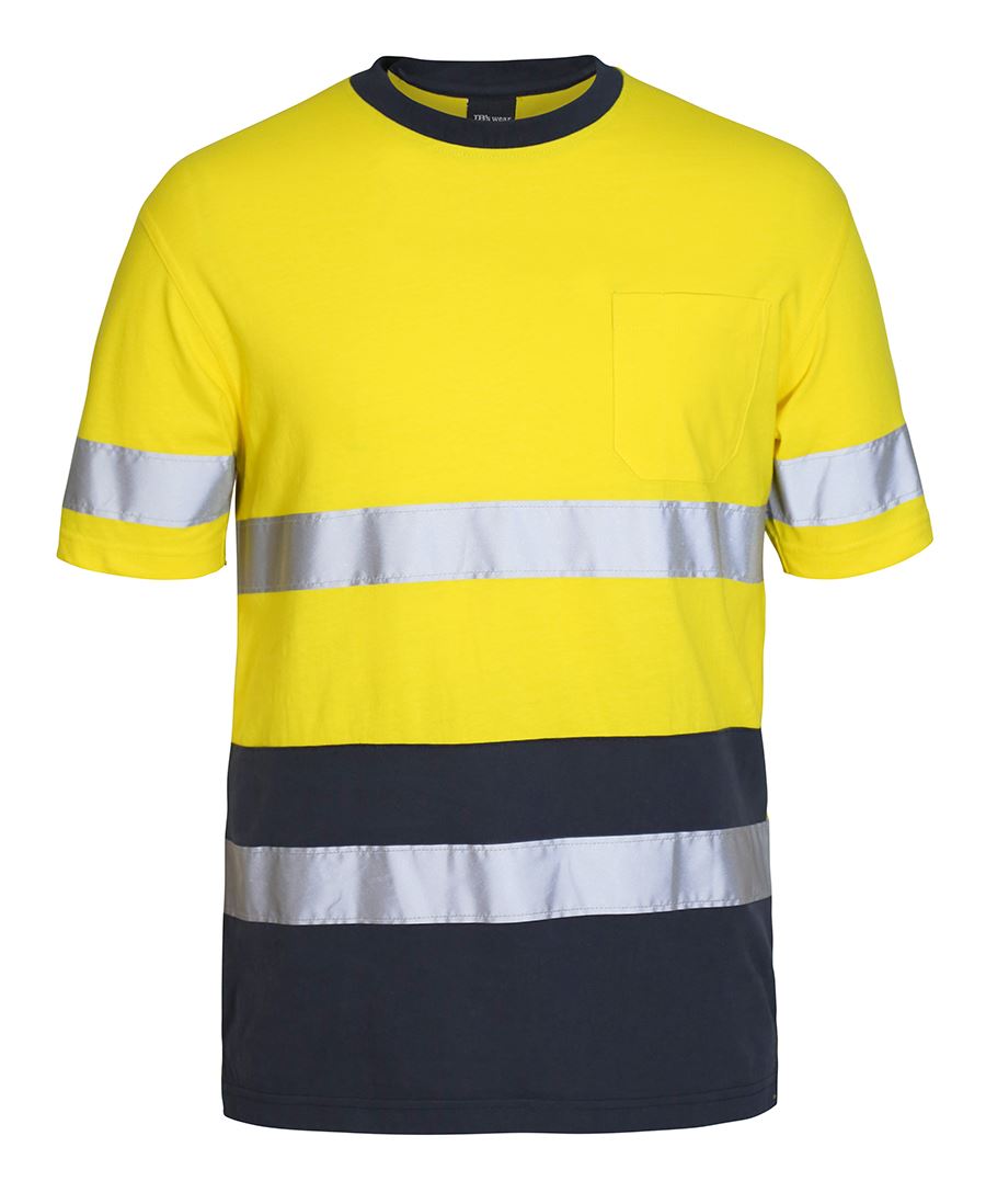 JB's Hi Vis (D+N) Cotton T-Shirt - Yellow