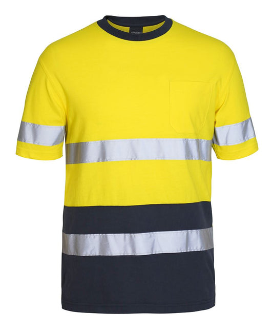 JB's Hi Vis (D+N) Cotton T-Shirt - Yellow