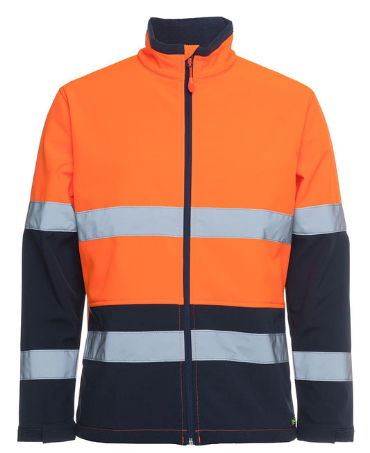 JB's Hi Vis (D+N) Three Layer Softshell Jacket - Orange