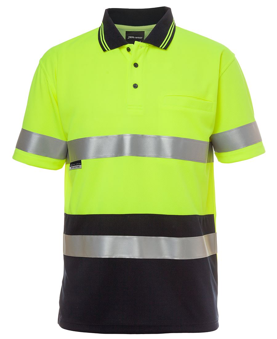 JB's Hi Vis S/S (D+N) Traditional Polo - Green