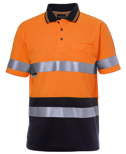 JB's Hi Vis S/S (D+N) Traditional Polo - Orange