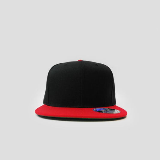 Snapback Flatpeak - Black & Red