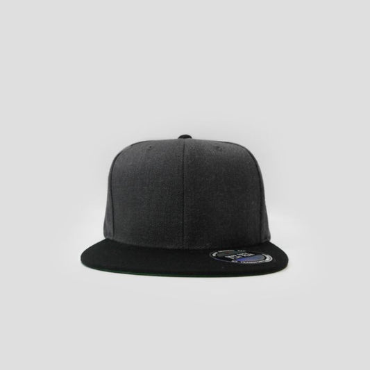 Snapback Flatpeak - Charcoal & Black