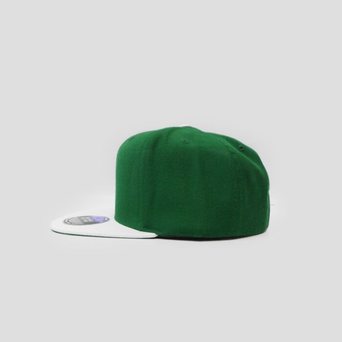 Snapback Flatpeak - Green & White