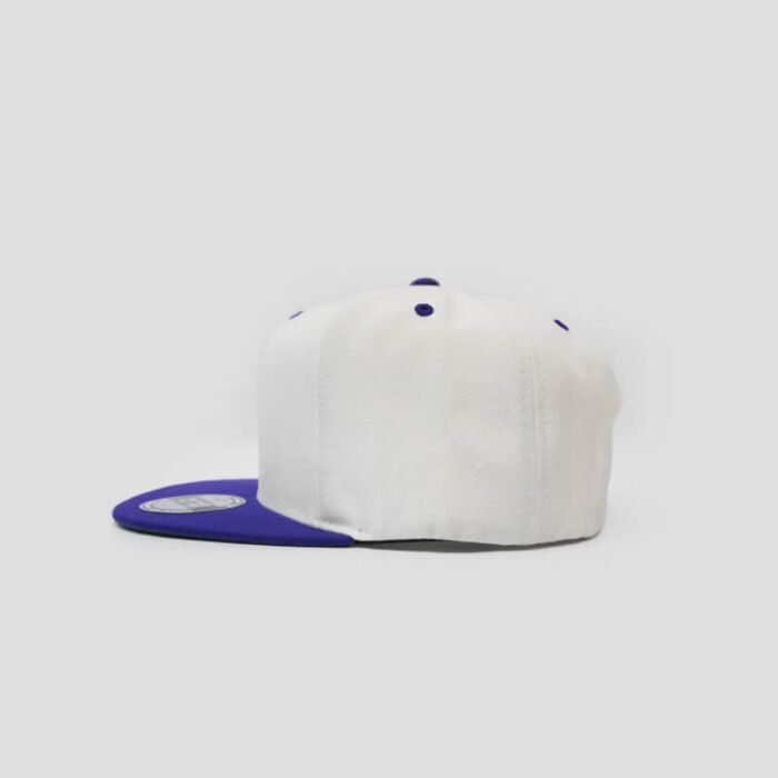Snapback Flatpeak - White & Purple