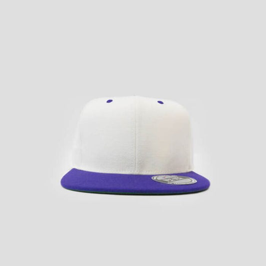Snapback Flatpeak - White & Purple