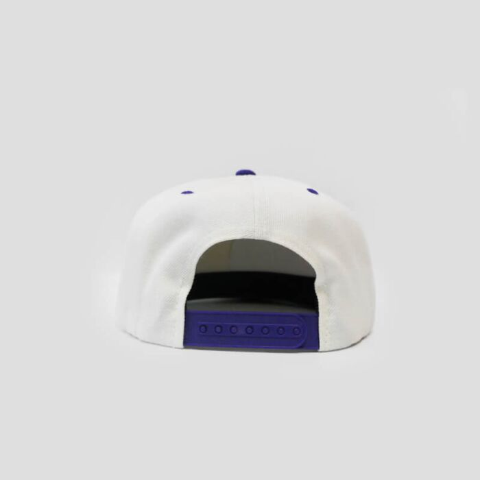 Snapback Flatpeak - White & Purple