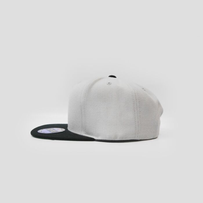 Snapback Flatpeak - Silver & Black