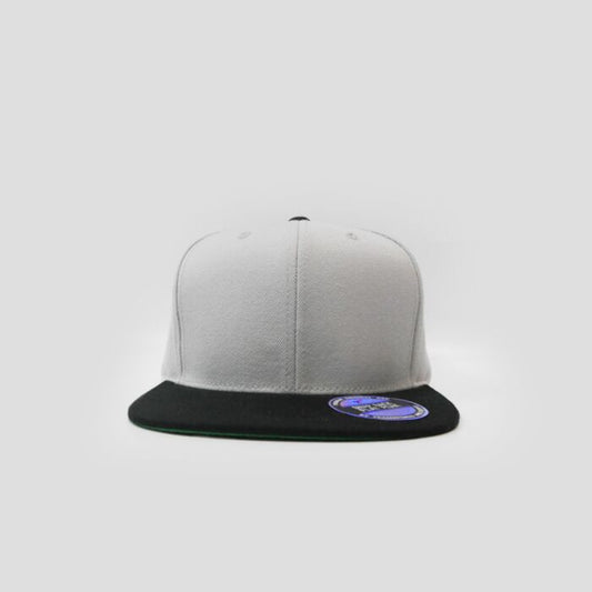 Snapback Flatpeak - Silver & Black