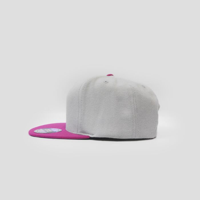 Snapback Flatpeak - Silver & Pink