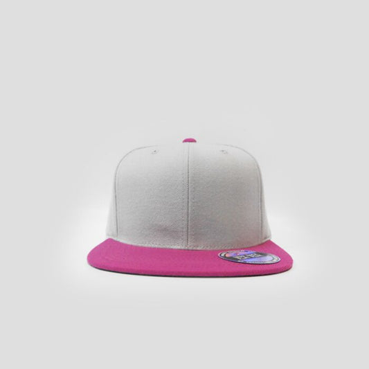 Snapback Flatpeak - Silver & Pink