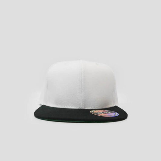 Snapback Flatpeak - White & Black