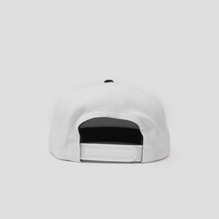 Snapback Flatpeak - White & Black