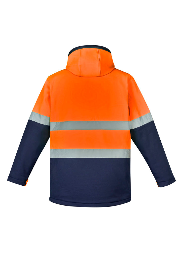 Hi-Vis Antarctic Softshell Jacket - Orange & Navy