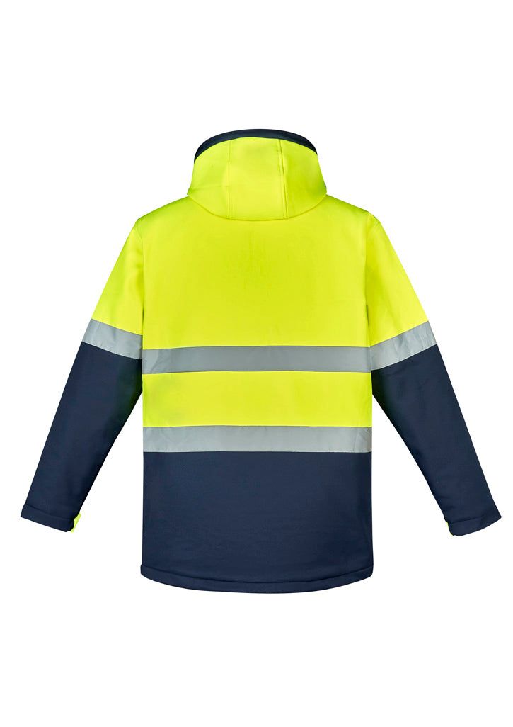 Hi-Vis Antarctic Softshell Jacket - Yellow & Navy