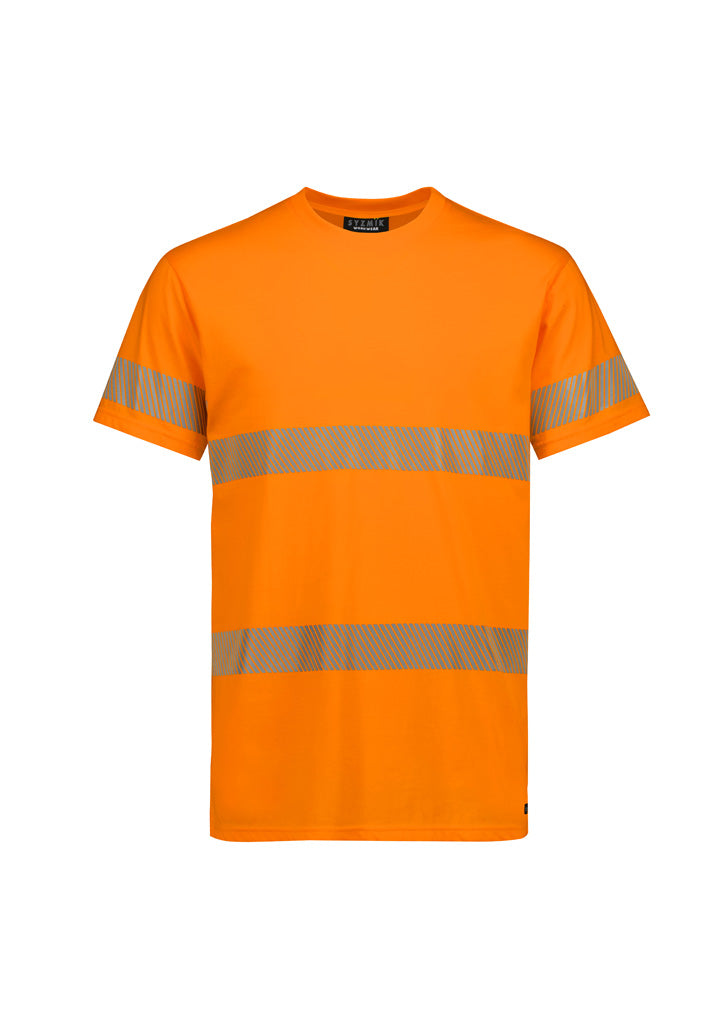 Hi-Vis Segmented Tape Cotton T-Shirt - Orange